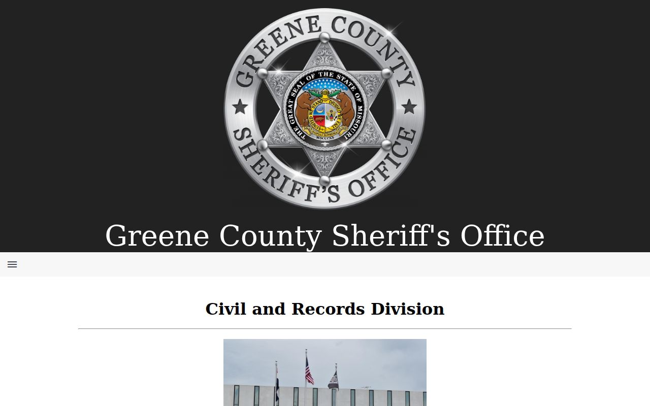Greene County arrest records Civil and Records Division instructions